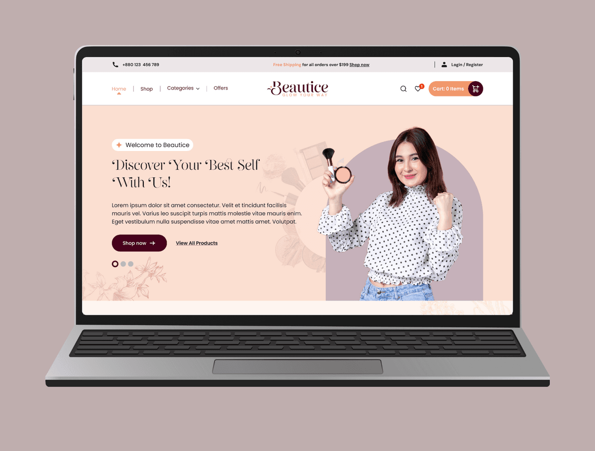 Beautice A Beauty Product Brand. Built from Scratch